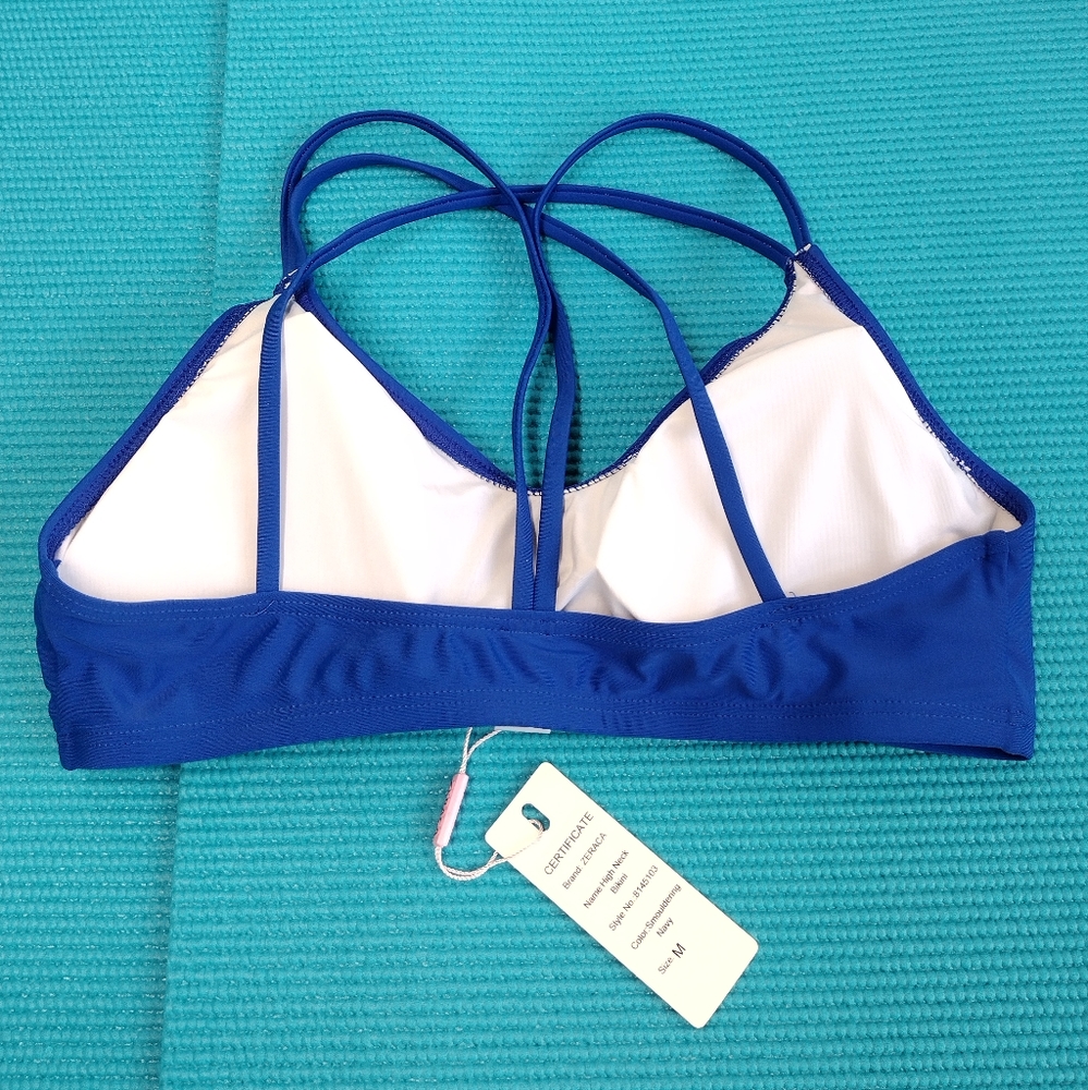 Zeraca High Neck Bikini Top Size M - Picture 6 of 9
